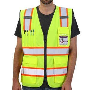 High Visibility Reflective Vest with Pockets