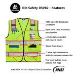 High Visibility Reflective Vest with Pockets