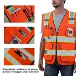 High Visibility Neopelta Safety Vest with Pockets