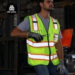 High Visibility Reflective Vest with Pockets