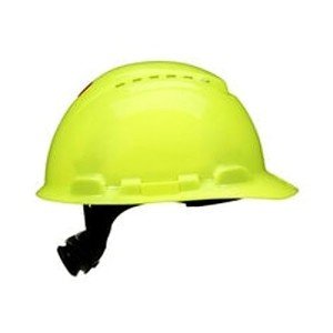 3M SecureFit Vented Hi-Vis Yellow Hard Hat