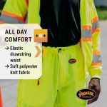 Hi-Vis Lightweight Traffic Safety Pants with Reflective Tape
