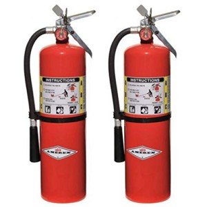 Wall Mount ABC Dry 10 lb. Fire Extinguisher Set