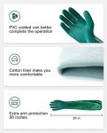 Extra-Long Chemical Resistant Rubber Gloves - 3 Pairs