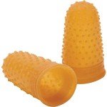 Medium Rubber Finger Tips - 12 Count Pack