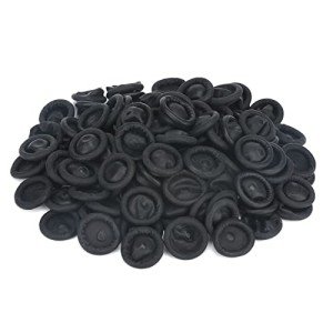 Black Disposable Latex Finger Cots - 205 Pieces