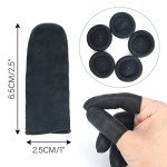 Black Disposable Latex Finger Cots - 205 Pieces