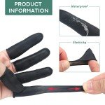 Black Disposable Latex Finger Cots - 205 Pieces
