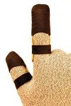 Cowhide Leather Guard Finger Protection - Medium