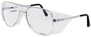 TITUS G77 Metal Frame Safety Glasses with Side Shields