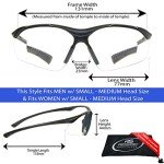 ProSPORT Wraparound Safety Glasses with Magnifier Lenses