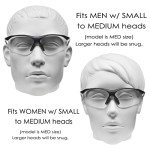 ProSPORT Wraparound Safety Glasses with Magnifier Lenses