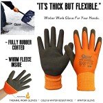 Thermal Waterproof Work Gloves for Cold Weather