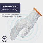 24 Pairs White Cotton Safety Work Gloves