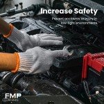 24 Pairs White Cotton Safety Work Gloves