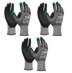 MicroFoam Nitrile Coated Work Gloves - 3 Pairs