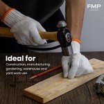 24 Pairs White Cotton Safety Work Gloves