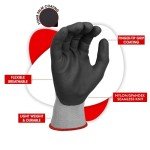 MicroFoam Nitrile Coated Work Gloves - 3 Pairs