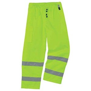 Hi-Vis Thermal Pants for Men, Lime, Large