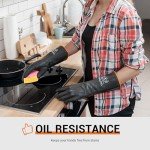 Heavy Duty Latex Gloves for Acid and Oil