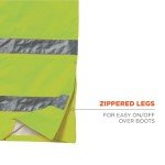 Hi-Vis Thermal Pants for Men, Lime, Large