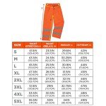 Hi-Vis Thermal Pants for Men, Lime, Large