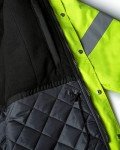 Hi-Vis Waterproof Contractor Parka Jacket - Yellow