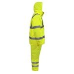 High Visibility Safety Rain Jacket and Pants Set