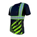 Hi Vis Stealth Work Shirt - 3X Black T-Shirt