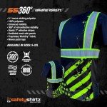 Hi Vis Stealth Work Shirt - 3X Black T-Shirt