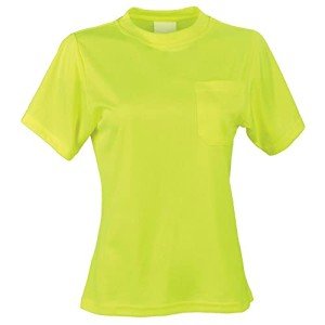 Women's High Visibility Lime Pocket T-Shirt