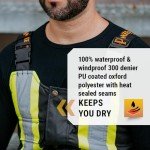 Men's Hi-Vis Insulated Waterproof Bib Overalls