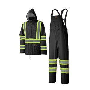 Hi-Vis Waterproof Safety Rain Suit for All