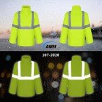 High-Visibility Waterproof Rain Jacket for Men/Women