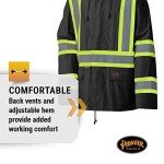 Hi-Vis Waterproof Safety Rain Suit for All