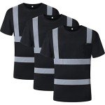 Hi-Vis Reflective Safety T-Shirts - 3 Pack