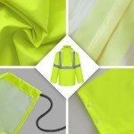 High-Visibility Waterproof Rain Jacket for Men/Women
