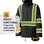 Hi-Vis Waterproof Safety Rain Suit for All