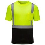 Hi-Vis Quick-Dry Safety Shirts with Reflective Strips