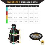 Hi-Vis Reflective Safety Rain Jacket - Black Torrent