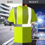 Hi-Vis Reflective Safety Shirts for Men – 3/5 Pack