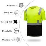 Hi-Vis Quick-Dry Safety Shirts with Reflective Strips