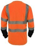 L&M Hi-Vis Reflective Safety T-Shirt, Orange