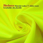 Hi-Vis Quick-Dry Safety Shirts with Reflective Strips