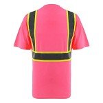 Hi Vis Reflective Safety Shirt for Work - Pink