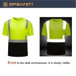 Hi-Vis Quick-Dry Safety Shirts with Reflective Strips