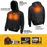 DEWALT 20V/12V MAX Heated Jacket - Black Large