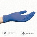 Indigo Disposable Nitrile Gloves, X-Large, 100 Count