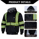 Hi-Vis Reflective ANSI Class 3 Men's Hoodie