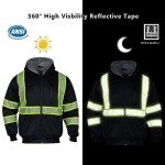 Hi-Vis Reflective ANSI Class 3 Men's Hoodie
